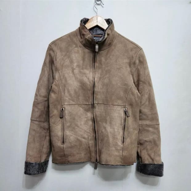 엠포리오 아르마니 20'FW 리얼 양가죽 스웨이드 무스탕 자켓