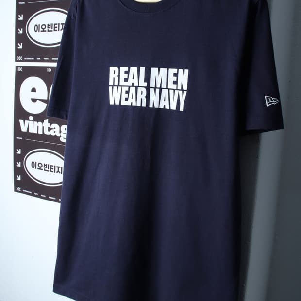 (L-XL) 뉴에라 반팔 티셔츠 뉴욕양키즈 네이비 올드스쿨-H33524