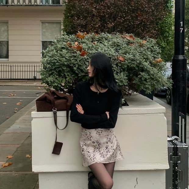 레터앤 레오파드 미니 스커트 Leopard Mini Skirt S