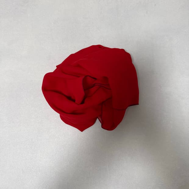 빈티지 레드 머플러