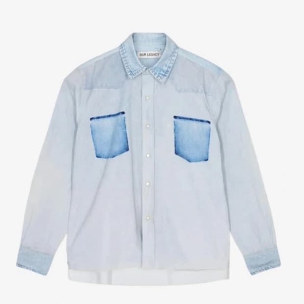 [아워레가시/아카이브] 데님 셔츠 / 나염 디테일