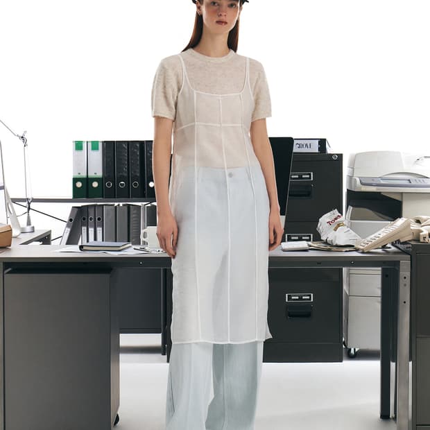 GROVESTORE 그로브스토어 LESLIE 레이어드 원피스 화이트 S