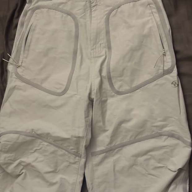 산산기어 웨빙 패치 팬츠 아이보리