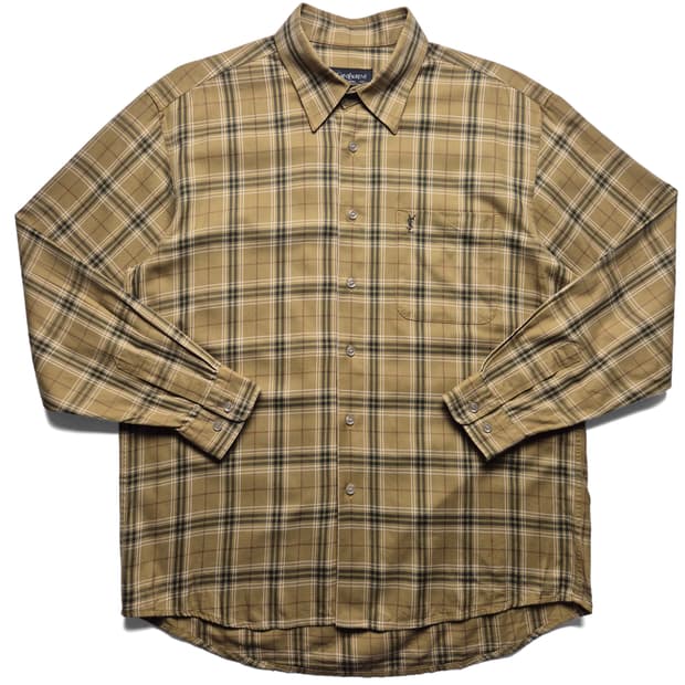 [100] 입생로랑 체크셔츠