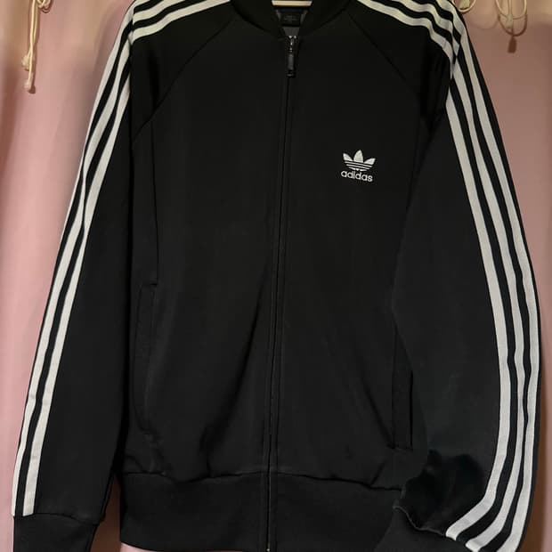아디다스져지 아디다스슈퍼스타 블랙 트랙탑 불꽃져지 집업