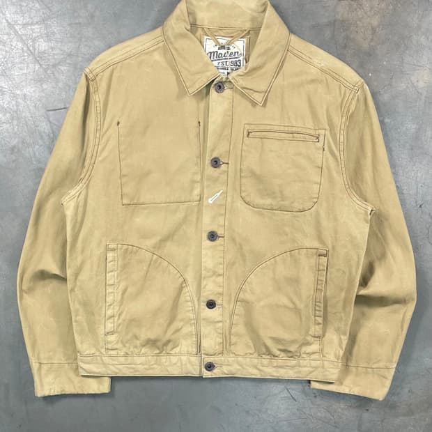 빈티지 왁스드 트러커 자켓