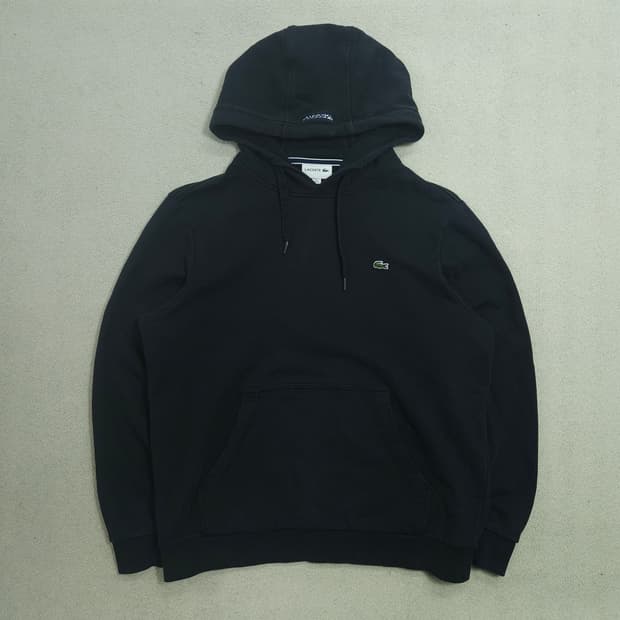 라코스테 후드티 M 블랙