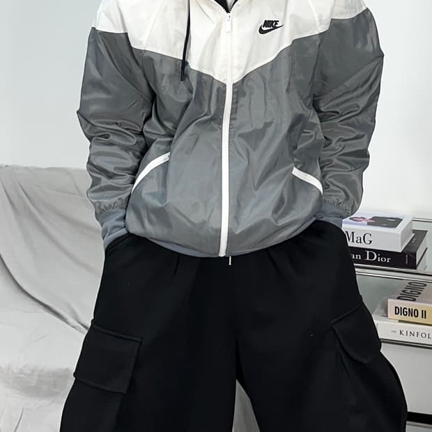 나이키 신형 믹스컬러 스우시 후드 바람막이 XL