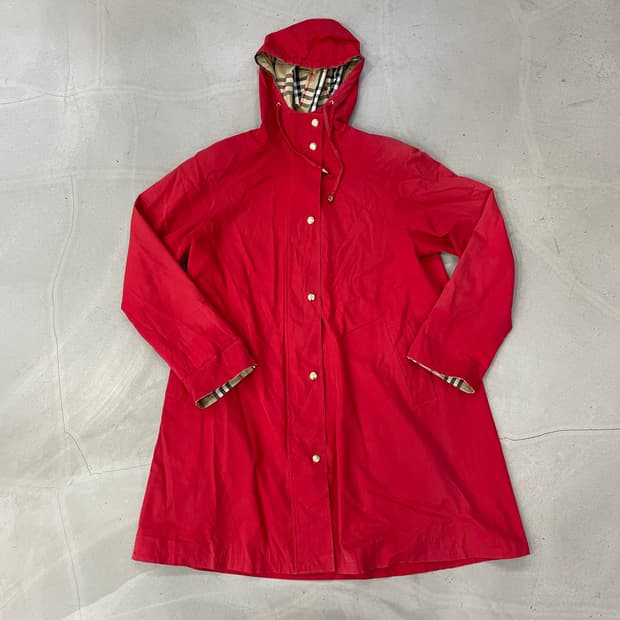 버버리 코튼 트렌치코트 레드 9