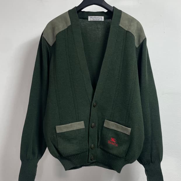 90s 버버리 코만도 울 가디건 (on.414)  