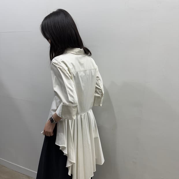 미하라 야스히로 백 디테일 반팔 셔츠