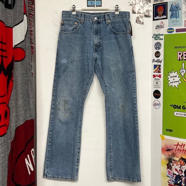 10‘s 리바이스 517 중청 더티워싱