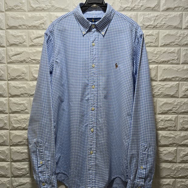 랄프로렌 멀티포니 클래식핏 체크셔츠 100~105