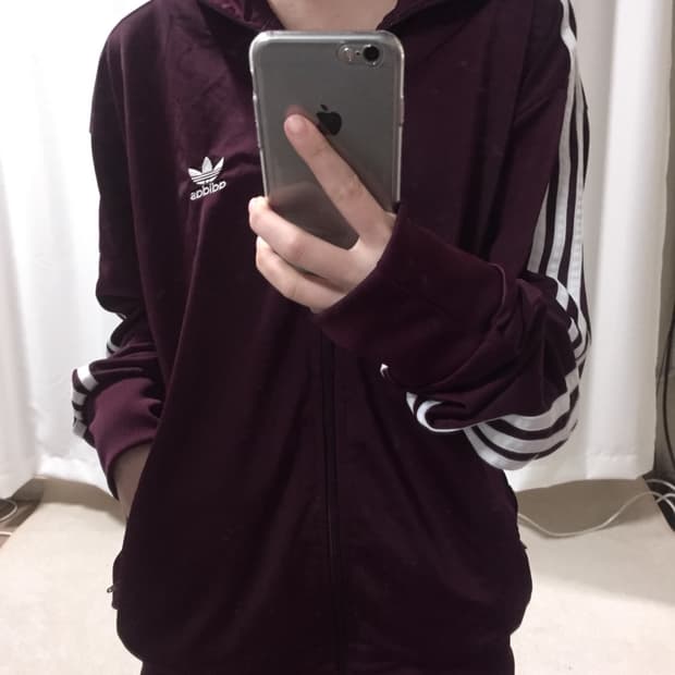 아디다스 버건디 파이어버드 트랙탑 져지