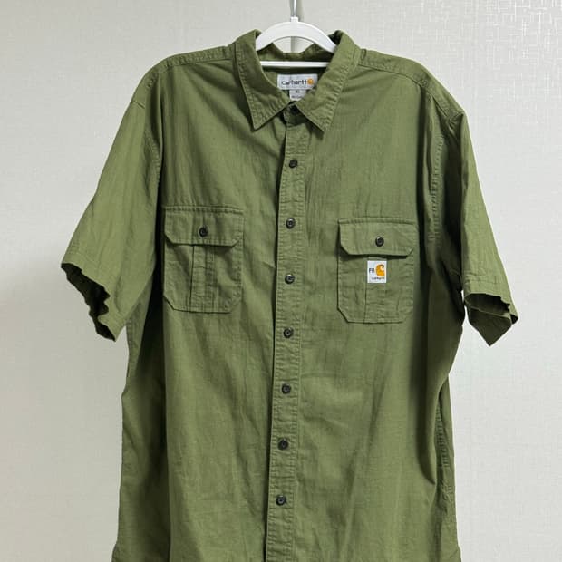 칼하트 반팔 셔츠 올리브 XL