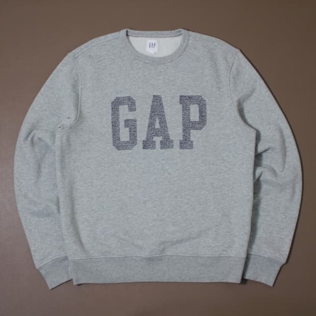 GAP 갭 기모 그레이 맨투맨