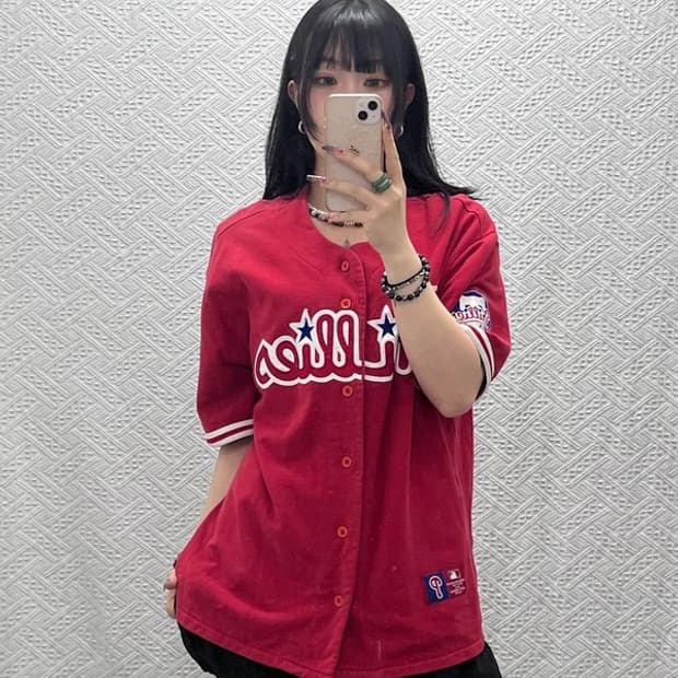 빈티지 올드스쿨 필라델피아 필리스 반팔 유니폼 90 C11829