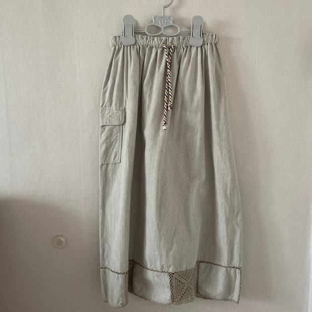 빈티지 크로셰 롱스커트