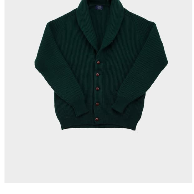 윌리엄 로키 타탄그린 숄 카디건 새상품 컨디션