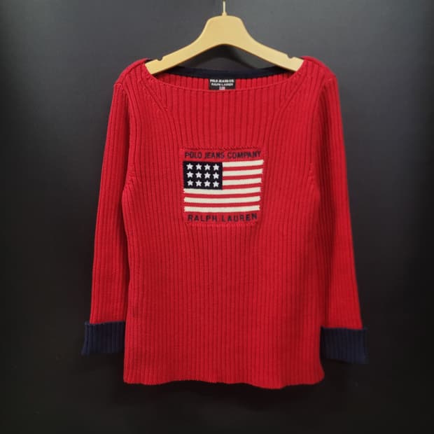 RALPH LAUREN POLO JEANS 성조기 니트