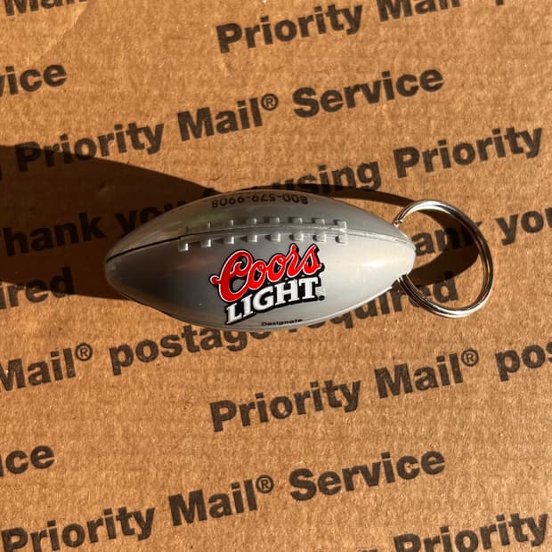 90s vtg Coors Light Opener Keyring