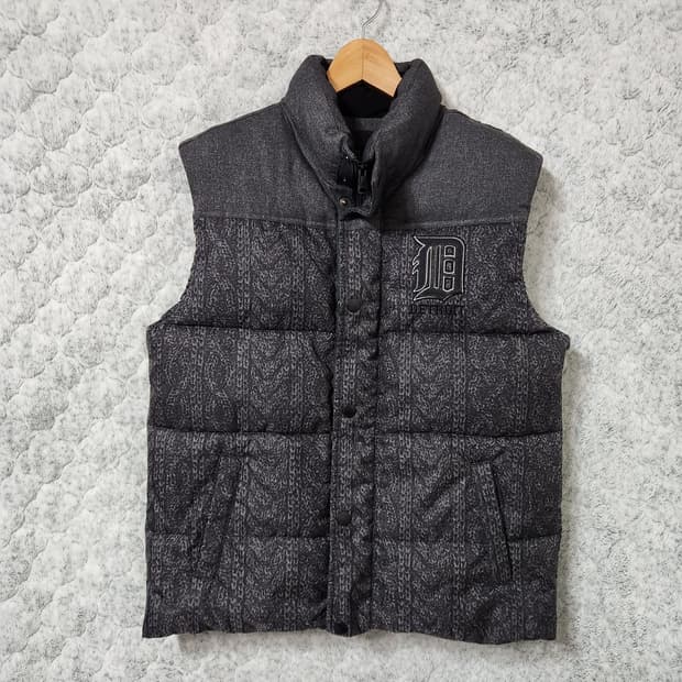 H648 [100] MLB 디트로이트 타이거스 패딩 조끼
