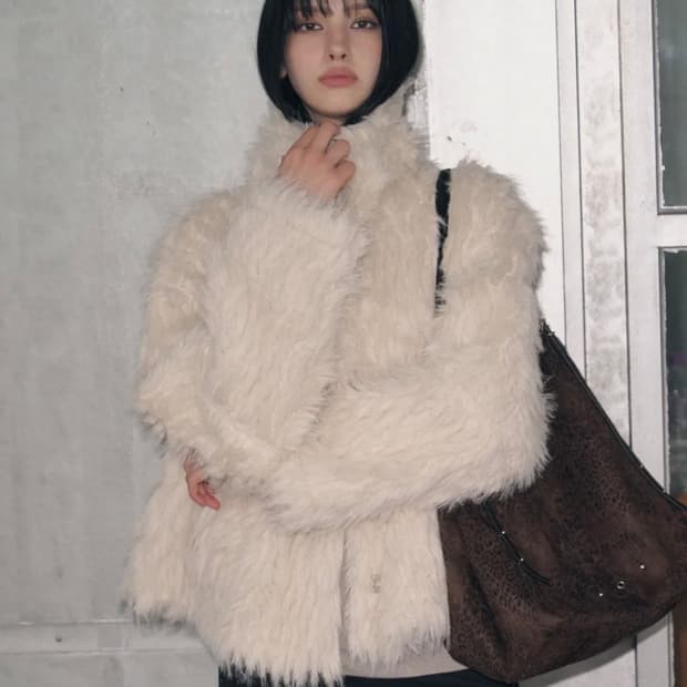 리버시블 시어링 퍼 자켓 [CREAM]