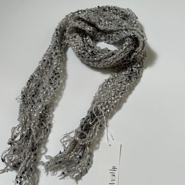 눈 오는 날 머플러