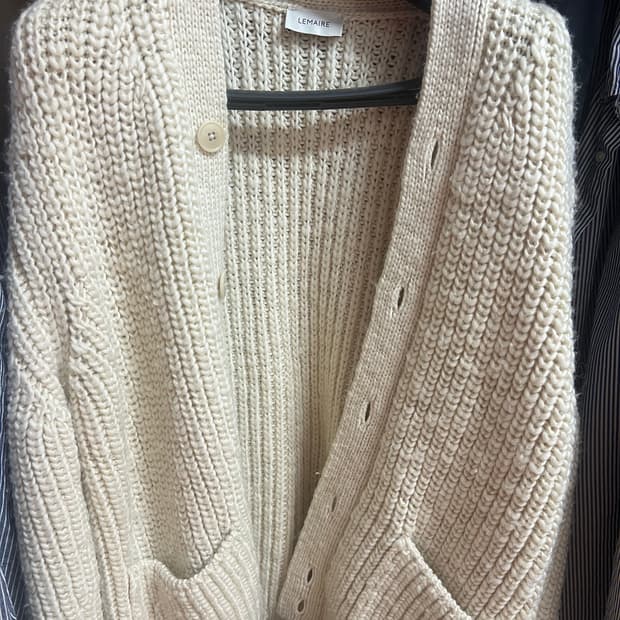르메르 헤비울 청키 가디건