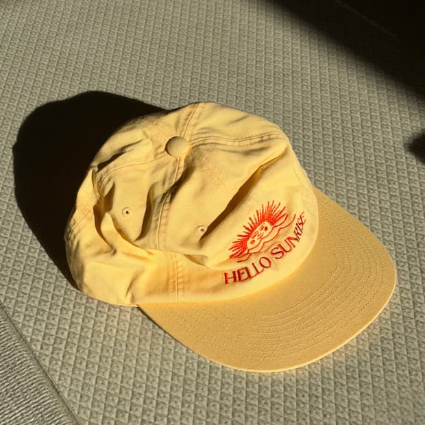 헬로선라이즈 모자 옐로우 hello sunrise yellow