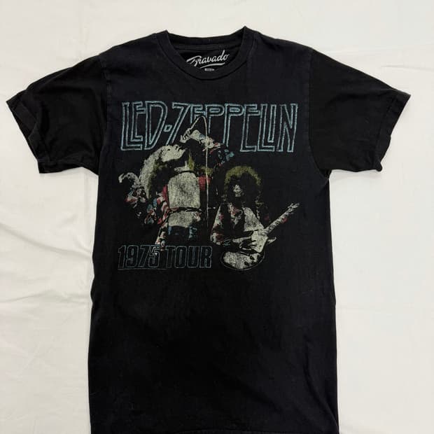 00s Led Zeppelin 1975 투어 반팔 티셔츠