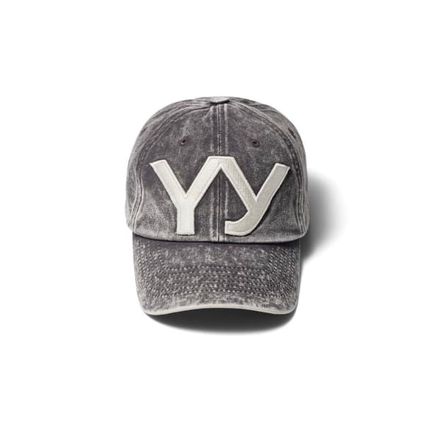 오픈와이와이 로고 피그먼트 차콜 볼캡
