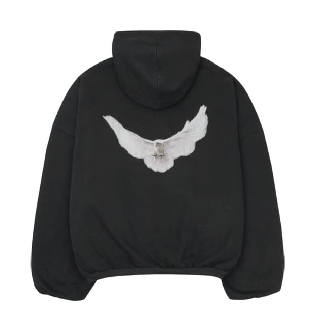 이지 갭 엔지니어드 바이 발렌시아가 도브 후드 워시드 블랙