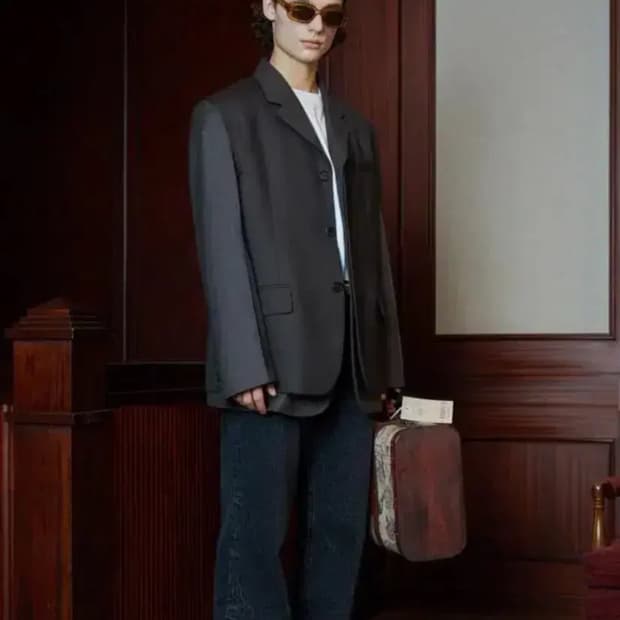 Stu 에스티유 투패널 레이어드 블레이저 L사이즈