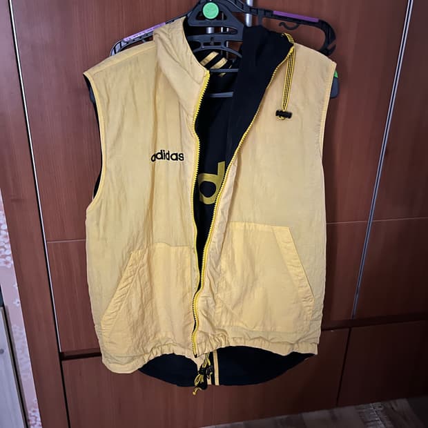 아디다스 빈티지 리버시블 패딩조끼