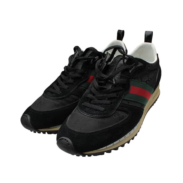 구찌 블랙 구찌시마 남성 스니커즈 38반