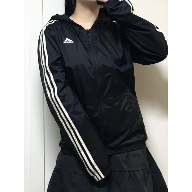 아디다스 트레이닝 후드 바람막이 L