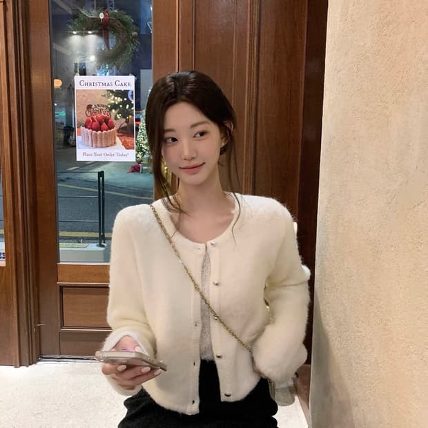 (미착용 새상품 공홈품절) 제니오 zaenio 네쥬 실버 가디건