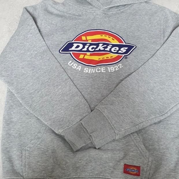 디키즈 그레이 후드티
