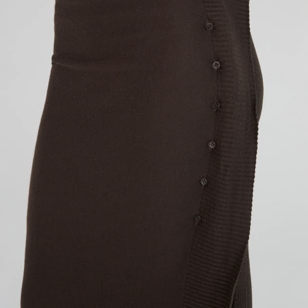 (XS,S) 팔로마울 Charco 울 랩 스커트 / 브라운