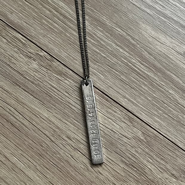 마르지엘라 넘버 바 목걸이