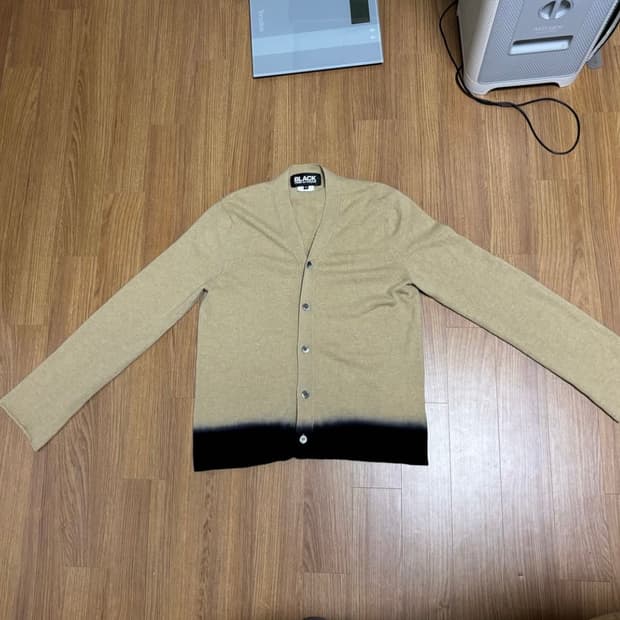 꼼데가르송 블랙라인 투톤 그라데이션 가디건 M