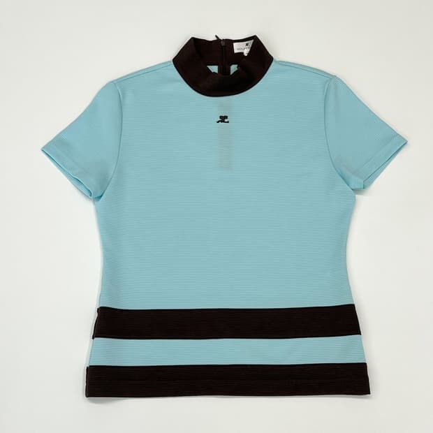 courreges / 꾸레쥬 스카이블루 탑
