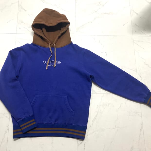 슈프림 15FW 클래식 로고 후디 후드티 100-105