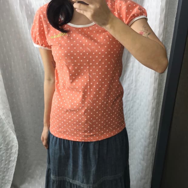 아디다스 네오 코랄 도트 퍼프 반팔 모리걸