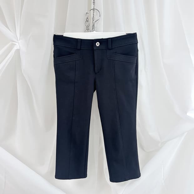 KUMIKYOKU basic capri pants