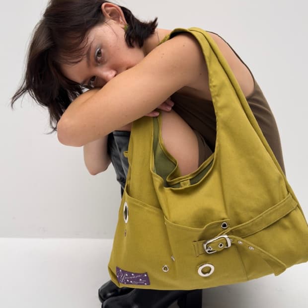 여밈 layout bag (olive green)