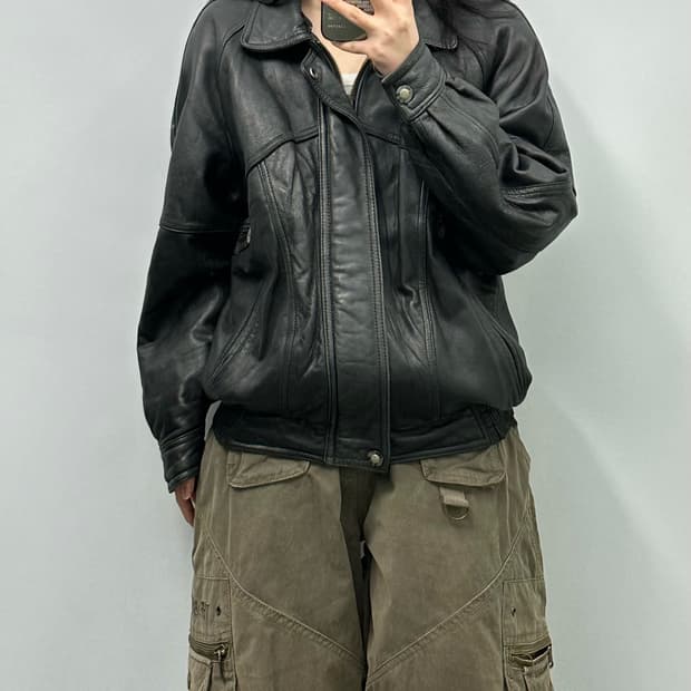 Vintage 빈티지 a-2 레더 봄버 자켓