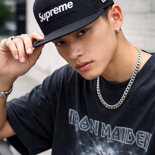 🧢 Supreme x New Era 메쉬 캠프캡 (Black)