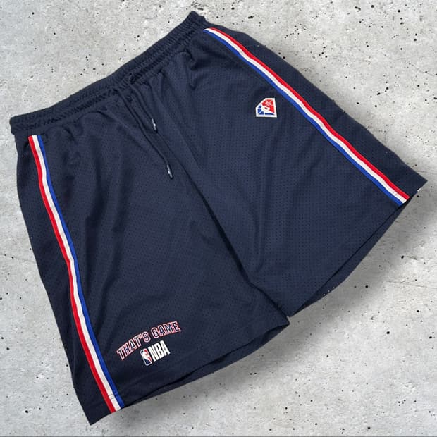 [32] NBA 75주년 농구 반바지 네이비 삼선 트랙 A945